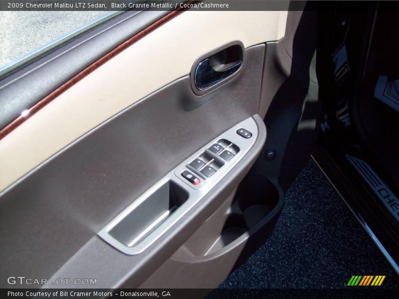 Black Granite Metallic / Cocoa/Cashmere 2009 Chevrolet Malibu LTZ Sedan