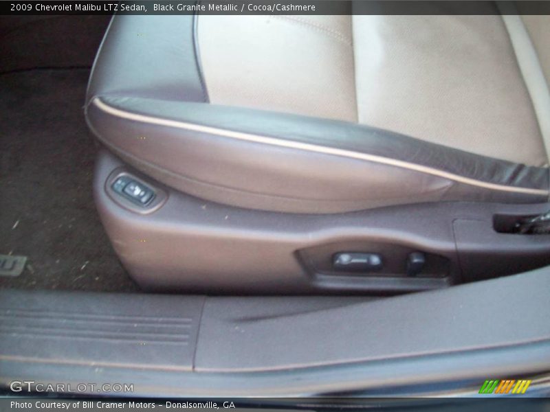 Black Granite Metallic / Cocoa/Cashmere 2009 Chevrolet Malibu LTZ Sedan