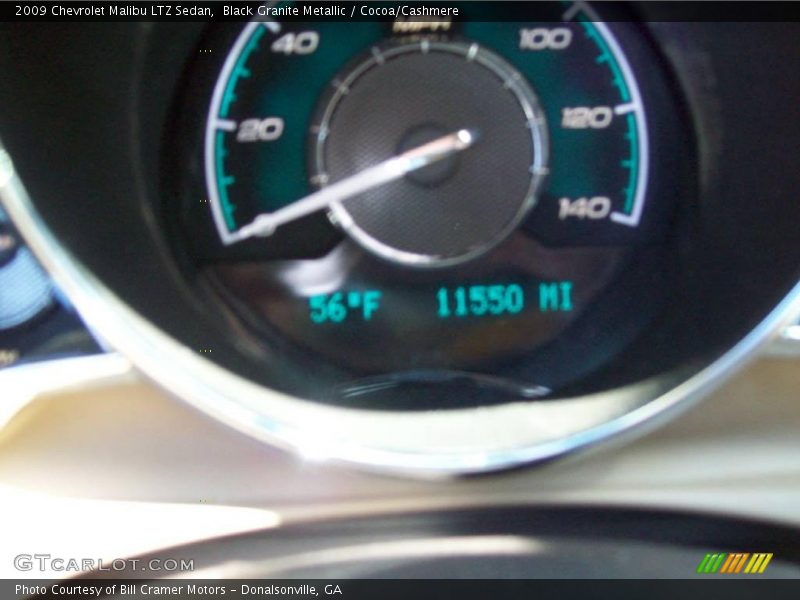 Black Granite Metallic / Cocoa/Cashmere 2009 Chevrolet Malibu LTZ Sedan