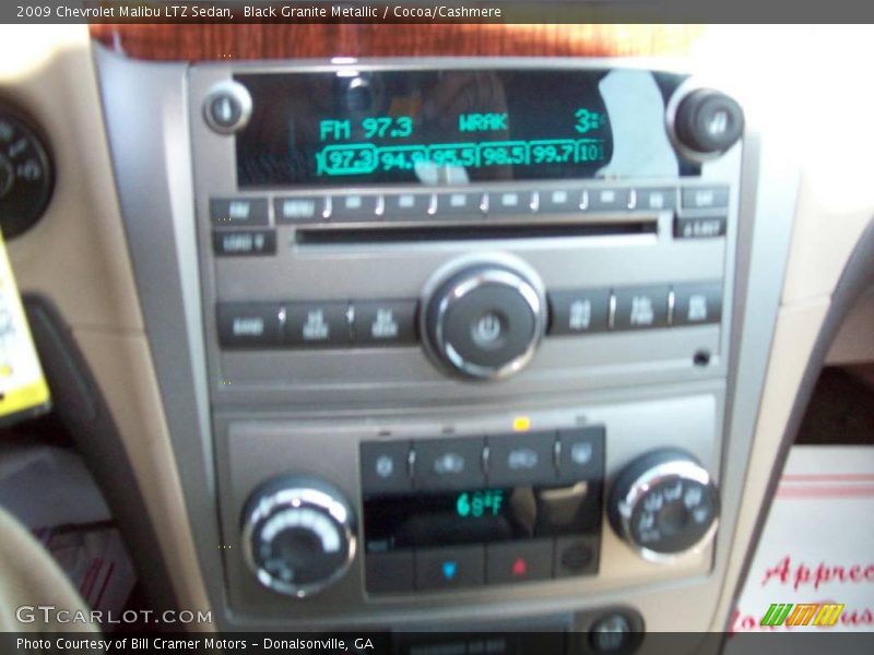 Black Granite Metallic / Cocoa/Cashmere 2009 Chevrolet Malibu LTZ Sedan