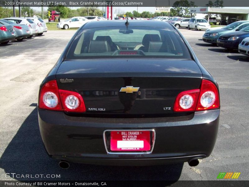 Black Granite Metallic / Cocoa/Cashmere 2009 Chevrolet Malibu LTZ Sedan