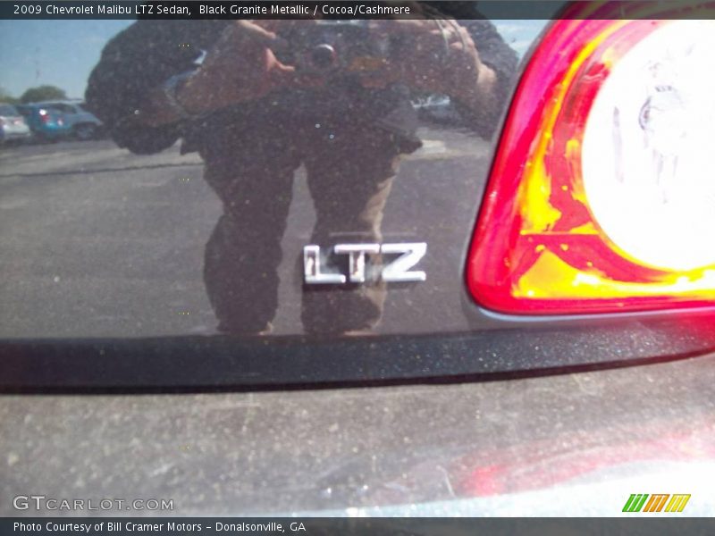 Black Granite Metallic / Cocoa/Cashmere 2009 Chevrolet Malibu LTZ Sedan