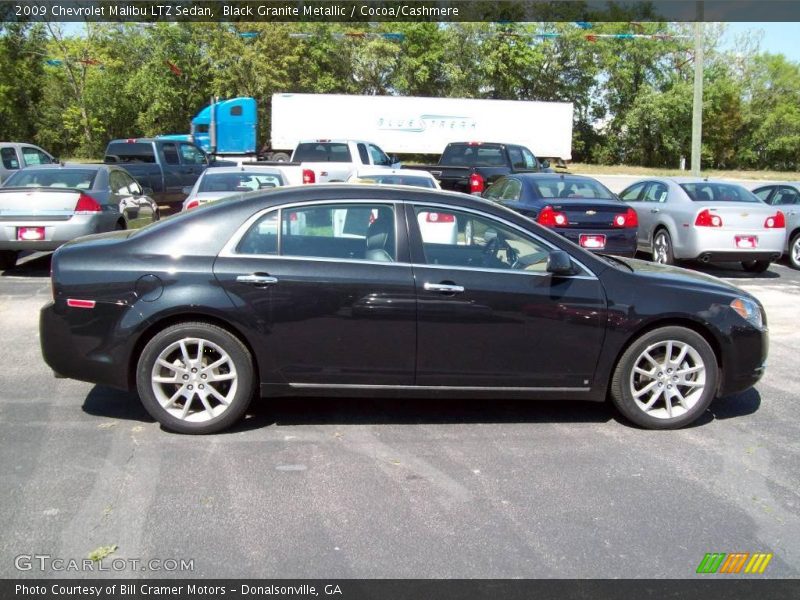 Black Granite Metallic / Cocoa/Cashmere 2009 Chevrolet Malibu LTZ Sedan