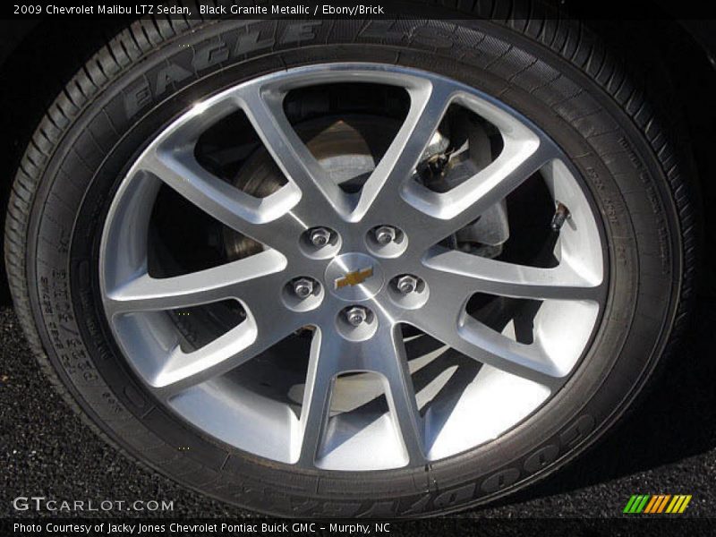 Black Granite Metallic / Ebony/Brick 2009 Chevrolet Malibu LTZ Sedan