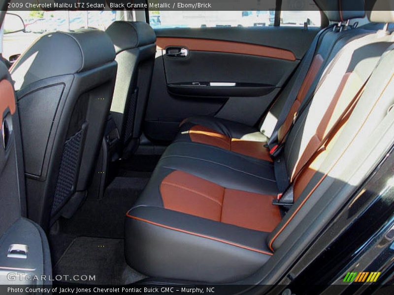 Black Granite Metallic / Ebony/Brick 2009 Chevrolet Malibu LTZ Sedan