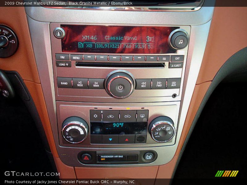 Black Granite Metallic / Ebony/Brick 2009 Chevrolet Malibu LTZ Sedan