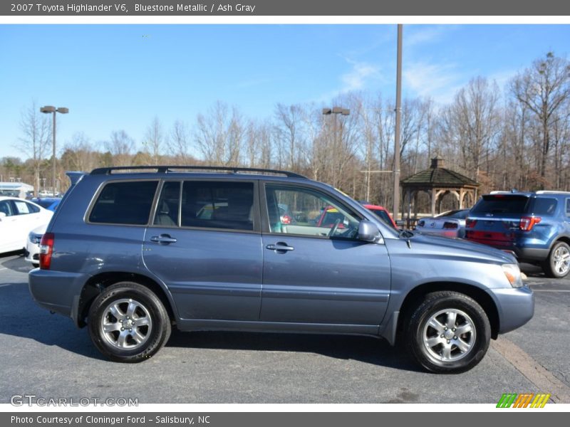 Bluestone Metallic / Ash Gray 2007 Toyota Highlander V6