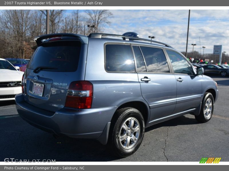 Bluestone Metallic / Ash Gray 2007 Toyota Highlander V6