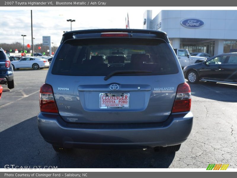 Bluestone Metallic / Ash Gray 2007 Toyota Highlander V6