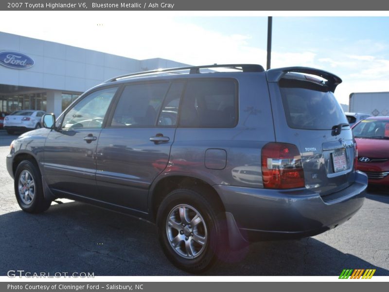 Bluestone Metallic / Ash Gray 2007 Toyota Highlander V6