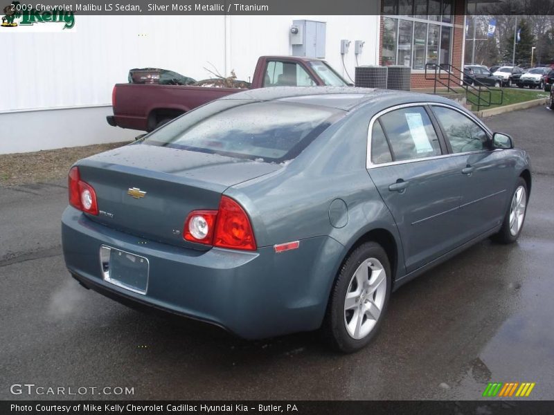 Silver Moss Metallic / Titanium 2009 Chevrolet Malibu LS Sedan