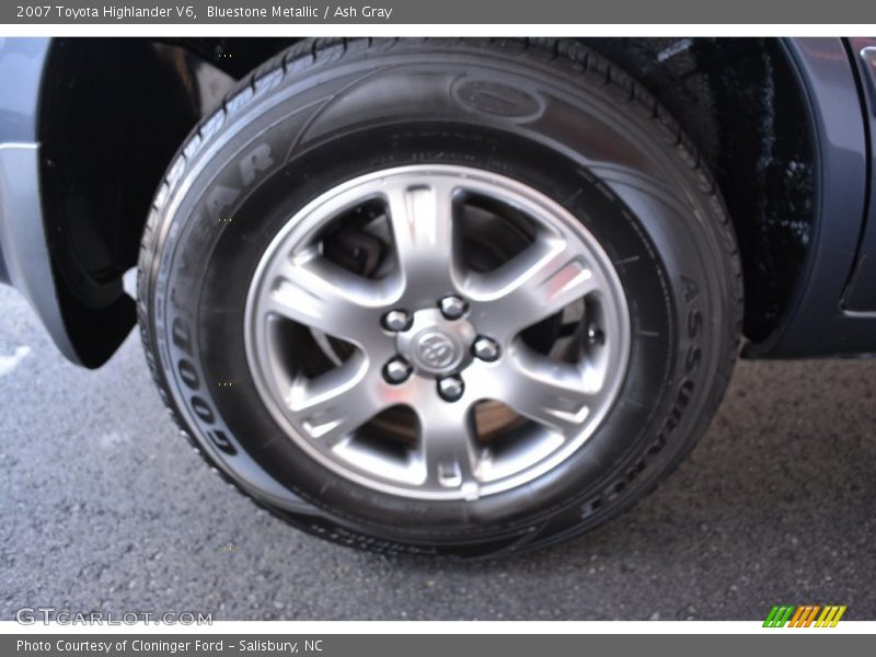 Bluestone Metallic / Ash Gray 2007 Toyota Highlander V6