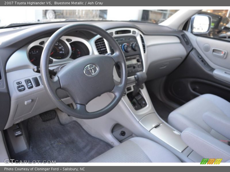 Bluestone Metallic / Ash Gray 2007 Toyota Highlander V6
