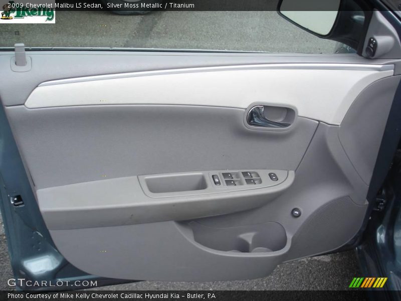 Silver Moss Metallic / Titanium 2009 Chevrolet Malibu LS Sedan