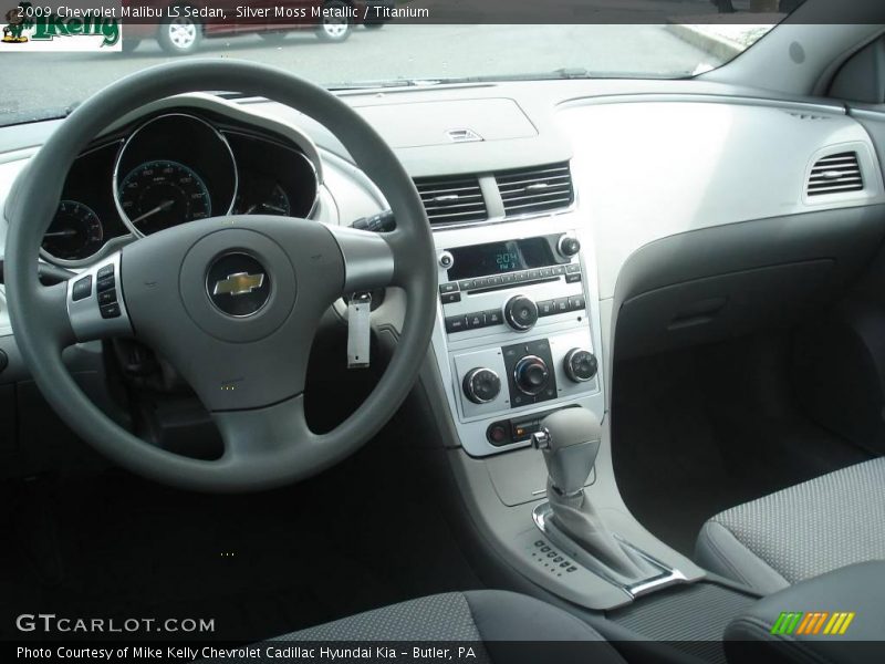 Silver Moss Metallic / Titanium 2009 Chevrolet Malibu LS Sedan
