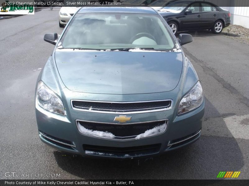 Silver Moss Metallic / Titanium 2009 Chevrolet Malibu LS Sedan