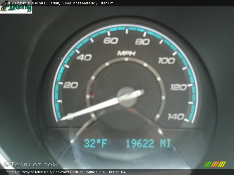 Silver Moss Metallic / Titanium 2009 Chevrolet Malibu LS Sedan