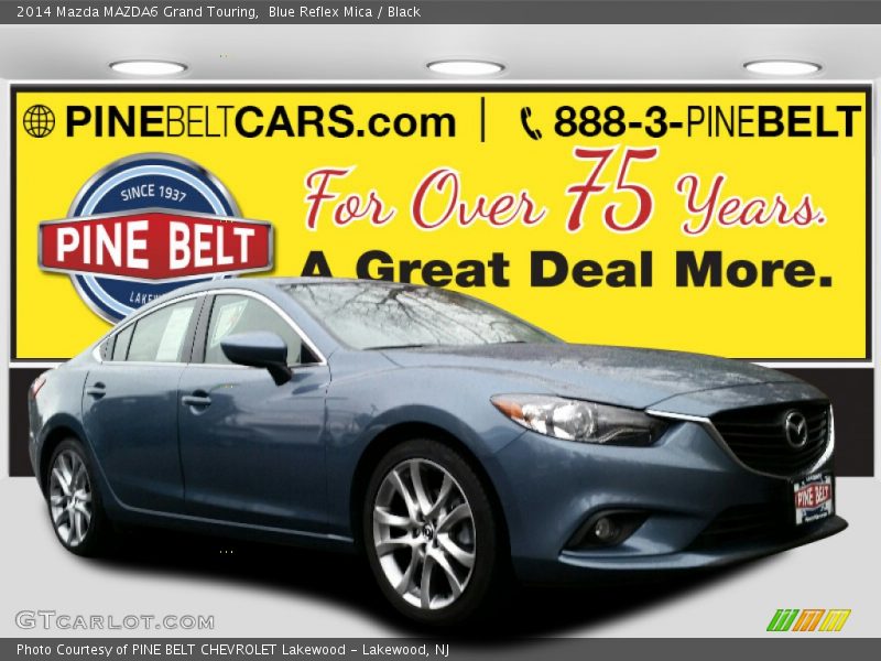 Blue Reflex Mica / Black 2014 Mazda MAZDA6 Grand Touring
