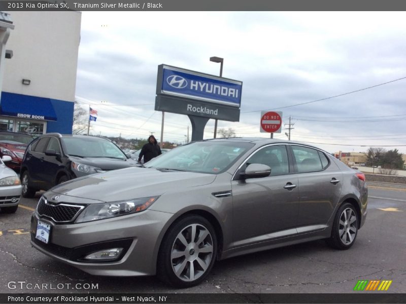 Titanium Silver Metallic / Black 2013 Kia Optima SX