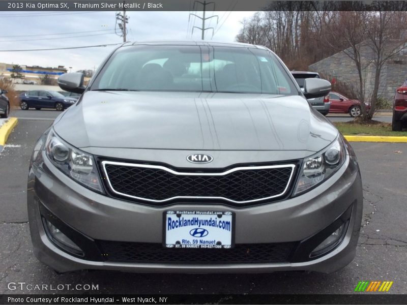 Titanium Silver Metallic / Black 2013 Kia Optima SX