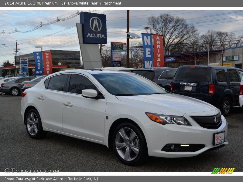 Bellanova White Pearl / Parchment 2014 Acura ILX 2.0L Premium