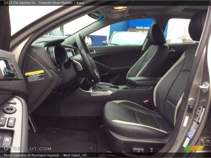Titanium Silver Metallic / Black 2013 Kia Optima SX
