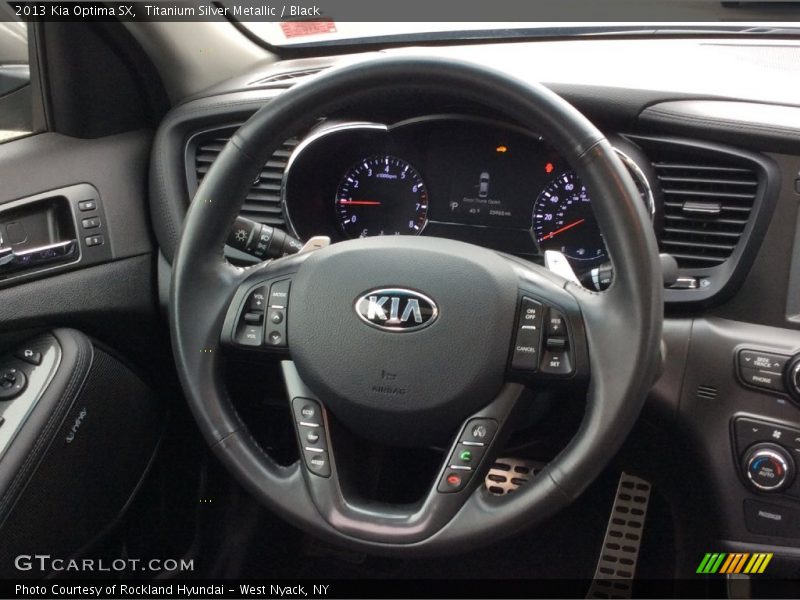 Titanium Silver Metallic / Black 2013 Kia Optima SX