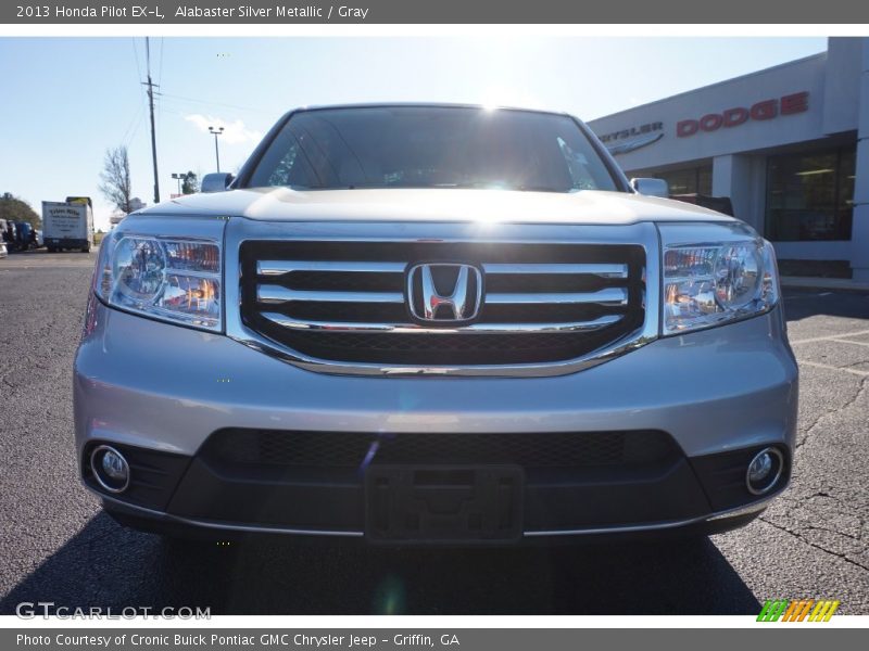 Alabaster Silver Metallic / Gray 2013 Honda Pilot EX-L