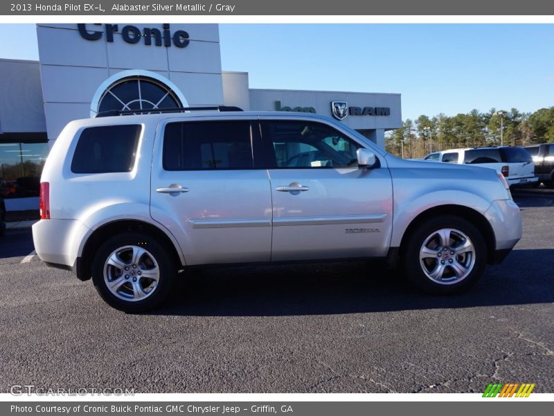 Alabaster Silver Metallic / Gray 2013 Honda Pilot EX-L