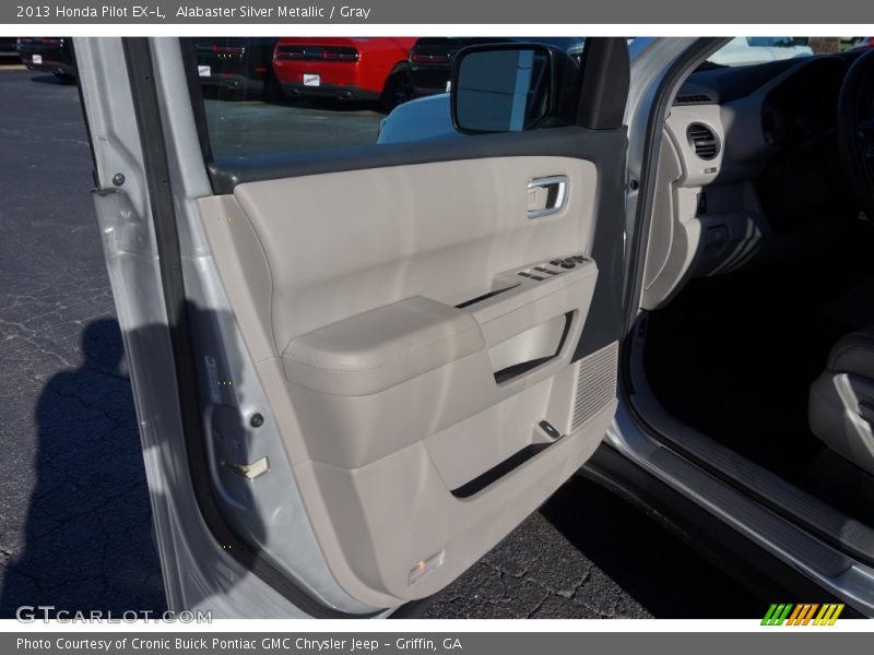 Alabaster Silver Metallic / Gray 2013 Honda Pilot EX-L