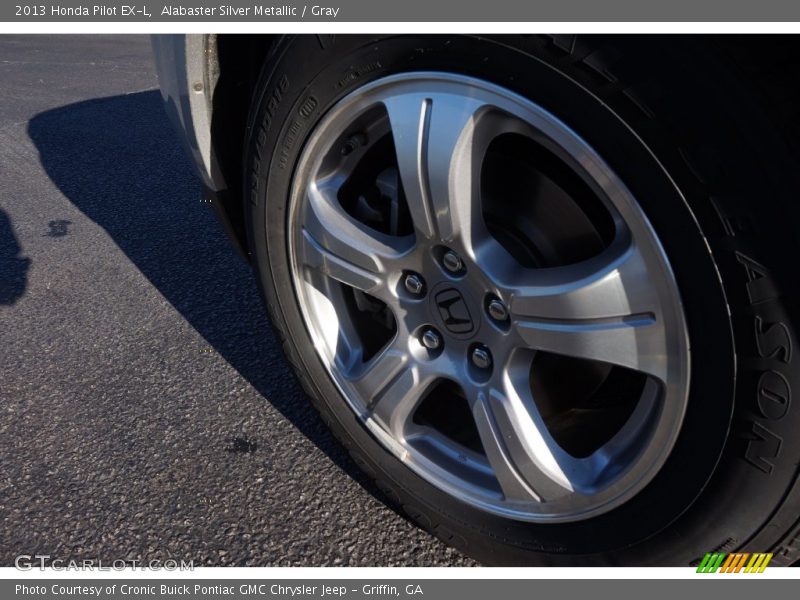 Alabaster Silver Metallic / Gray 2013 Honda Pilot EX-L