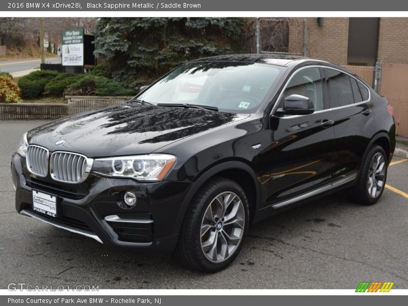 Black Sapphire Metallic / Saddle Brown 2016 BMW X4 xDrive28i