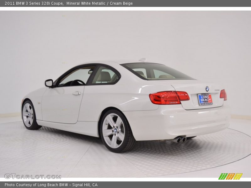 Mineral White Metallic / Cream Beige 2011 BMW 3 Series 328i Coupe