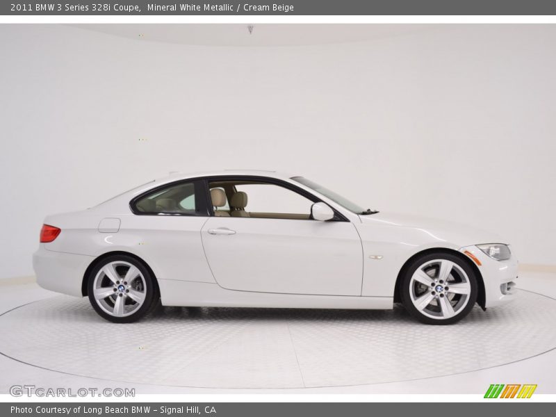 Mineral White Metallic / Cream Beige 2011 BMW 3 Series 328i Coupe