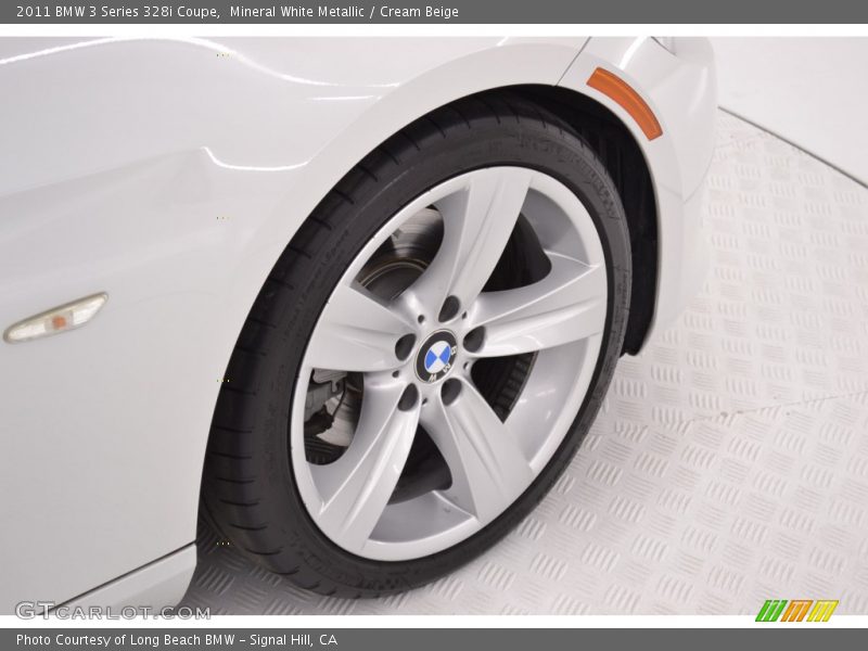 Mineral White Metallic / Cream Beige 2011 BMW 3 Series 328i Coupe