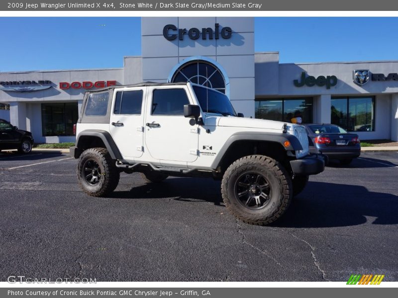 Stone White / Dark Slate Gray/Medium Slate Gray 2009 Jeep Wrangler Unlimited X 4x4