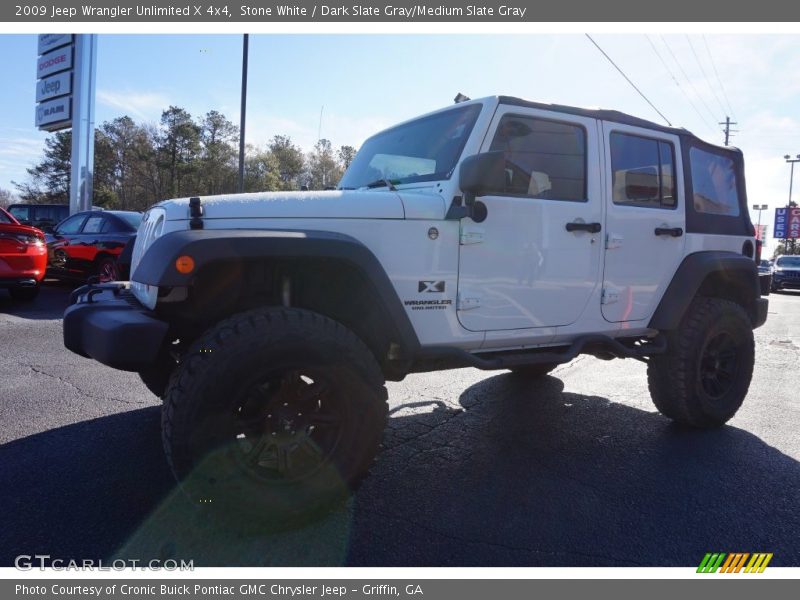 Stone White / Dark Slate Gray/Medium Slate Gray 2009 Jeep Wrangler Unlimited X 4x4