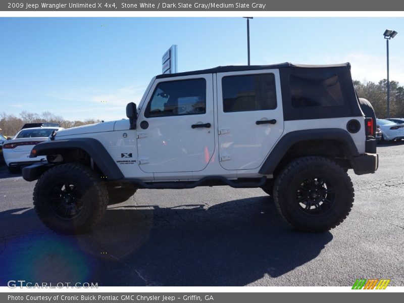 Stone White / Dark Slate Gray/Medium Slate Gray 2009 Jeep Wrangler Unlimited X 4x4