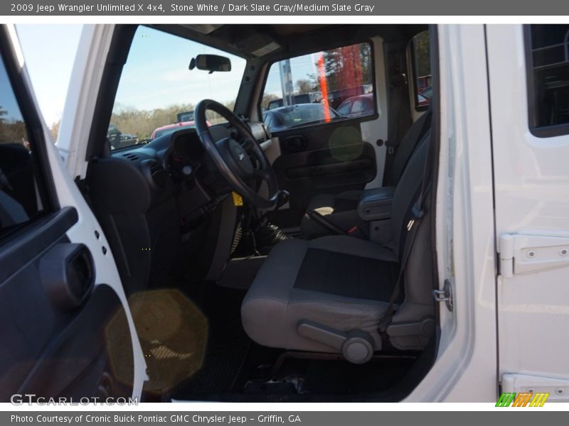 Stone White / Dark Slate Gray/Medium Slate Gray 2009 Jeep Wrangler Unlimited X 4x4