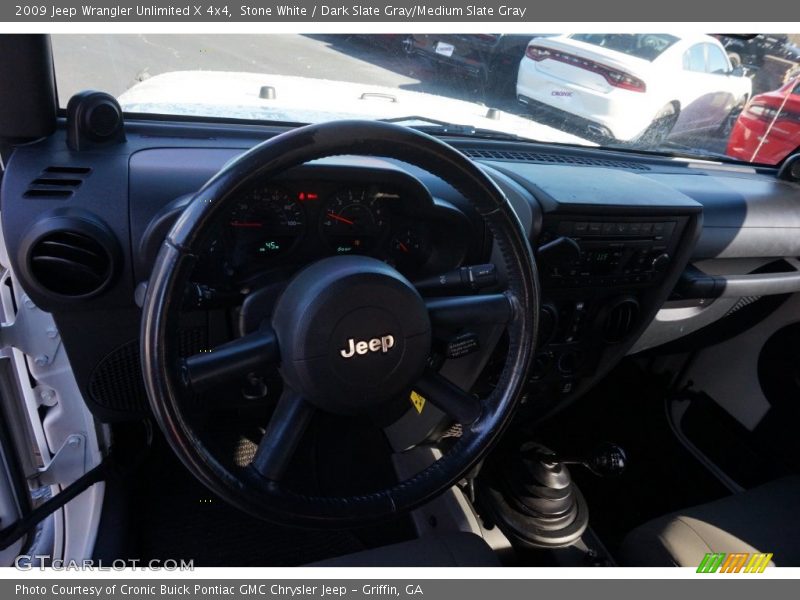 Stone White / Dark Slate Gray/Medium Slate Gray 2009 Jeep Wrangler Unlimited X 4x4