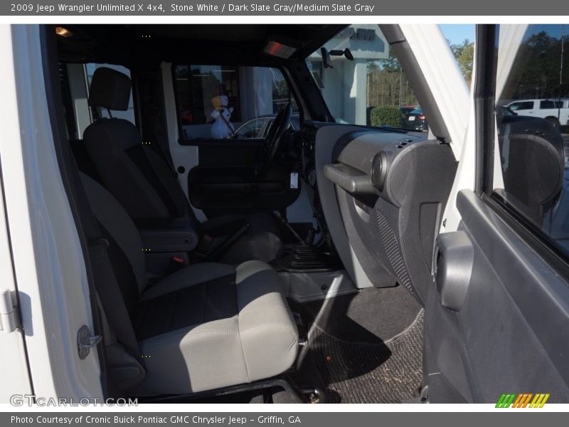 Stone White / Dark Slate Gray/Medium Slate Gray 2009 Jeep Wrangler Unlimited X 4x4