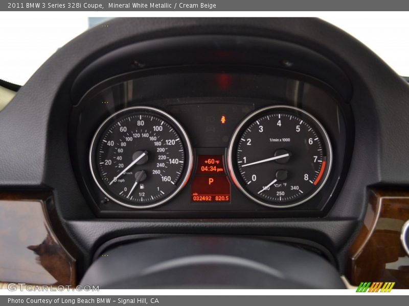Mineral White Metallic / Cream Beige 2011 BMW 3 Series 328i Coupe