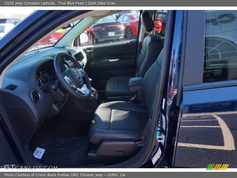 True Blue Pearl / Dark Slate Gray 2016 Jeep Compass Latitude