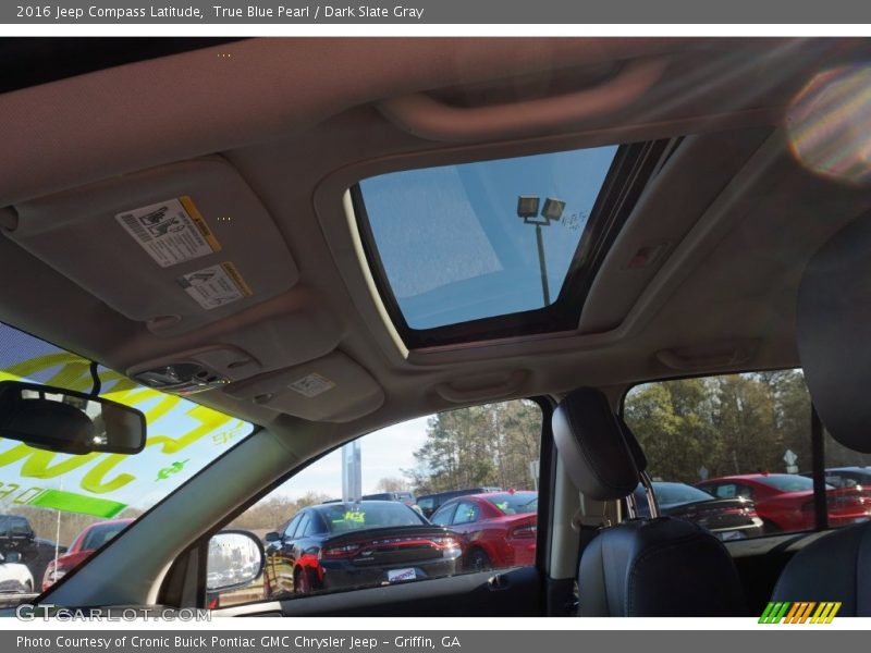 True Blue Pearl / Dark Slate Gray 2016 Jeep Compass Latitude