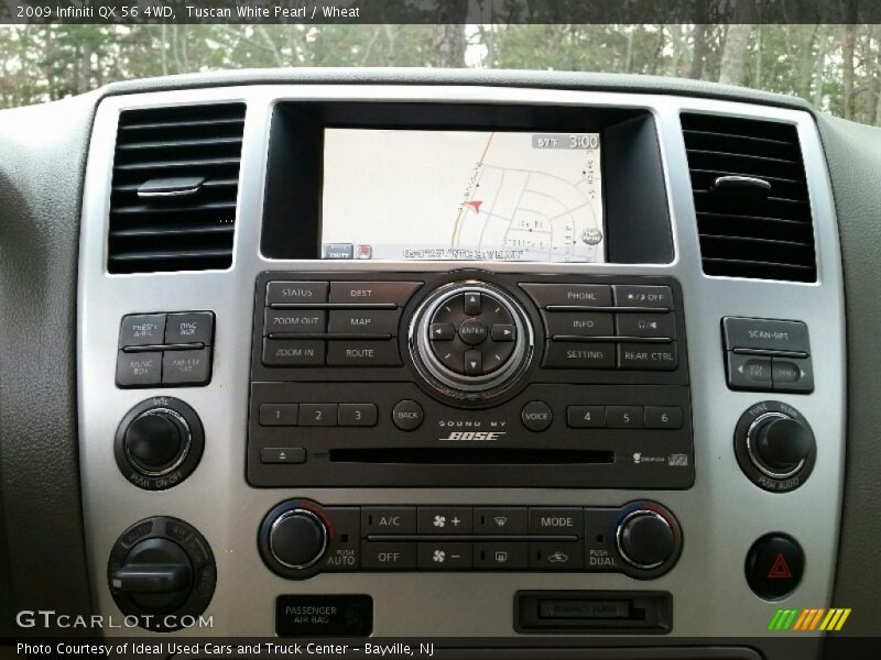 Tuscan White Pearl / Wheat 2009 Infiniti QX 56 4WD