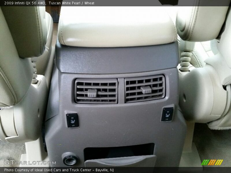 Tuscan White Pearl / Wheat 2009 Infiniti QX 56 4WD