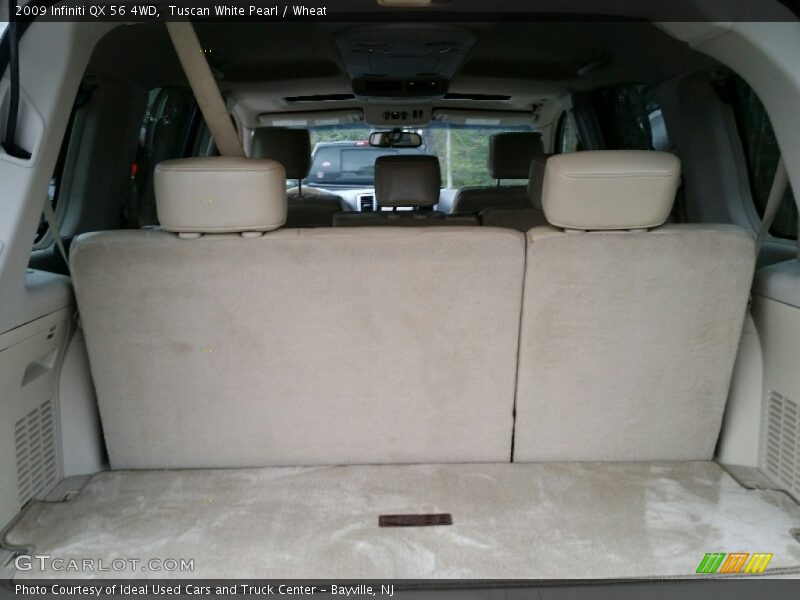 Tuscan White Pearl / Wheat 2009 Infiniti QX 56 4WD