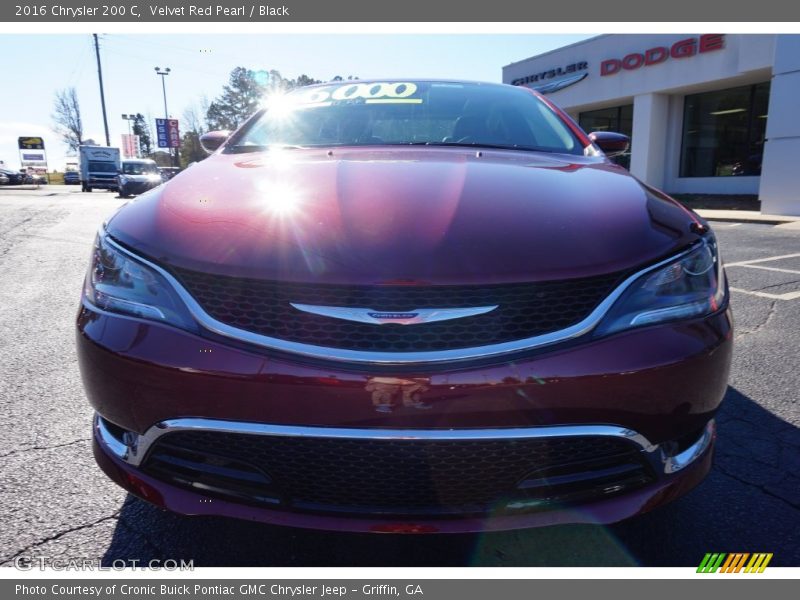 Velvet Red Pearl / Black 2016 Chrysler 200 C