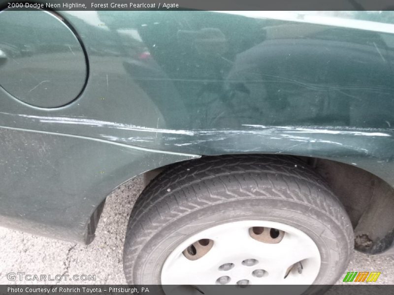Forest Green Pearlcoat / Agate 2000 Dodge Neon Highline