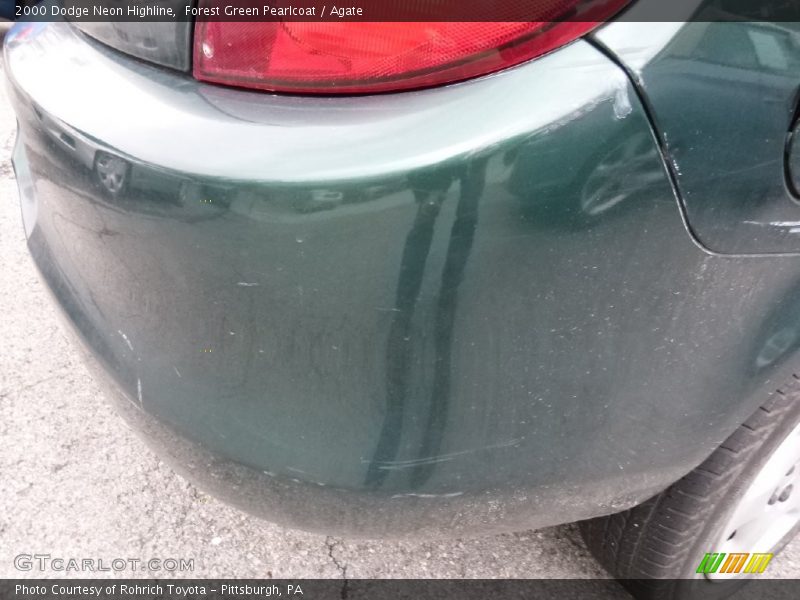 Forest Green Pearlcoat / Agate 2000 Dodge Neon Highline